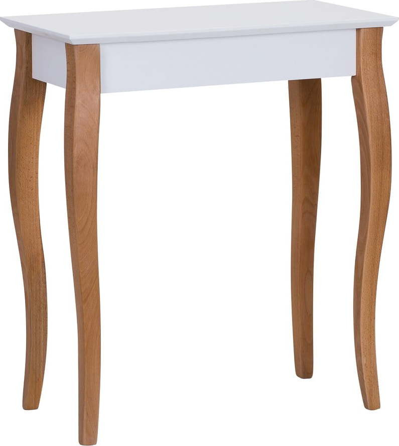 Bílý konzolový odkládací stolek Ragaba Console, délka 65 cm