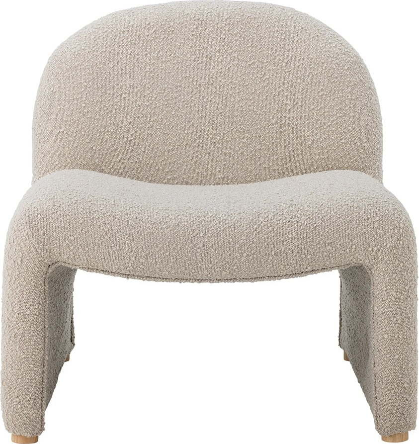 Krémové křeslo z textilie bouclé Neel – Bloomingville