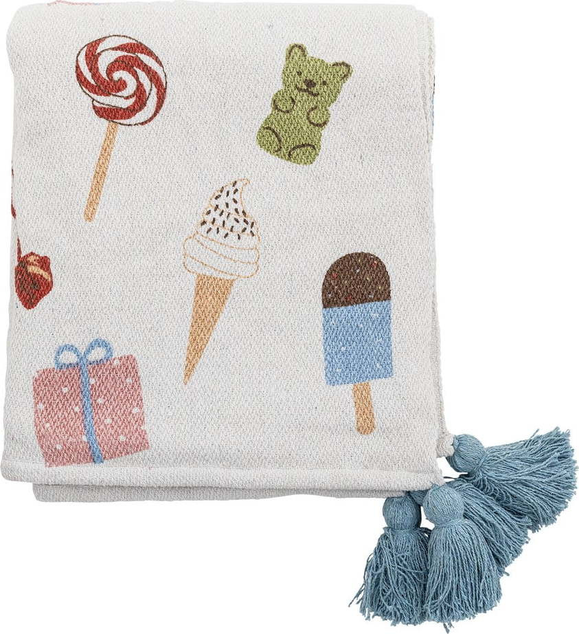 Bílá dětská deka 130x160 cm Sweets – Bloomingville Mini