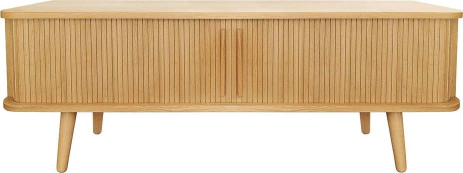 TV stolek v dekoru dubu v přírodní barvě 138x50 cm Rove – Woodman