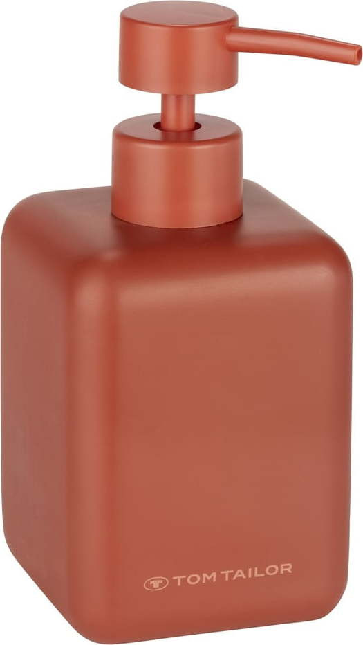 Oranžový dávkovač mýdla z polyresinu 380 ml Tom Tailor T-Rounded – Wenko