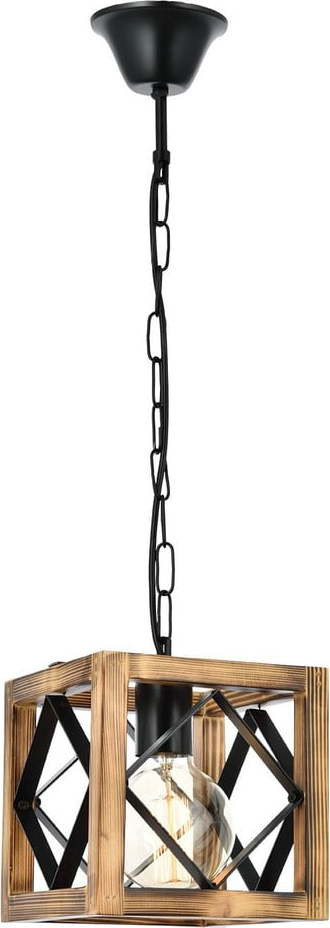 Závěsné svítidlo z jedlového dřeva Zikzak Rustik