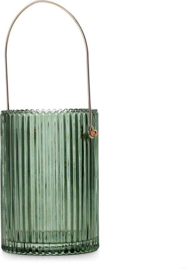 Zelená skleněná váza (výška 15 cm) Lanate – Restilo