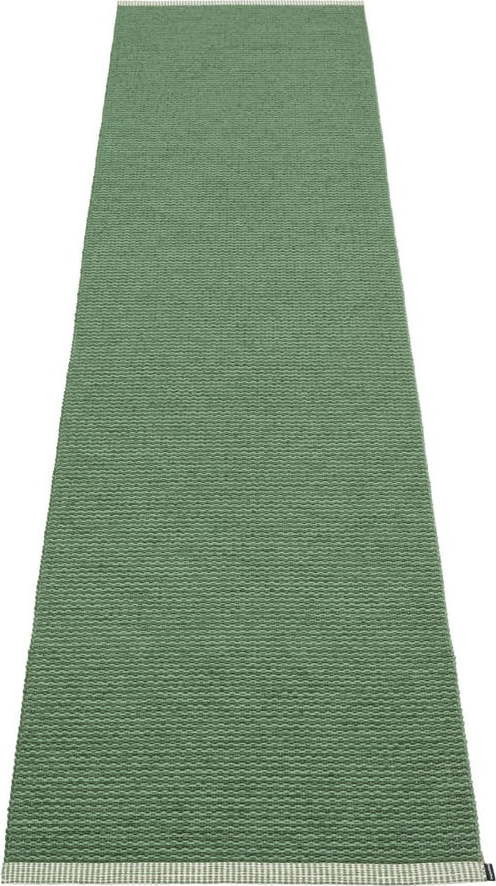 Zelený vnitřní a venkovní běhoun 60x250 cm Mono Leaf Oregano – Pappelina