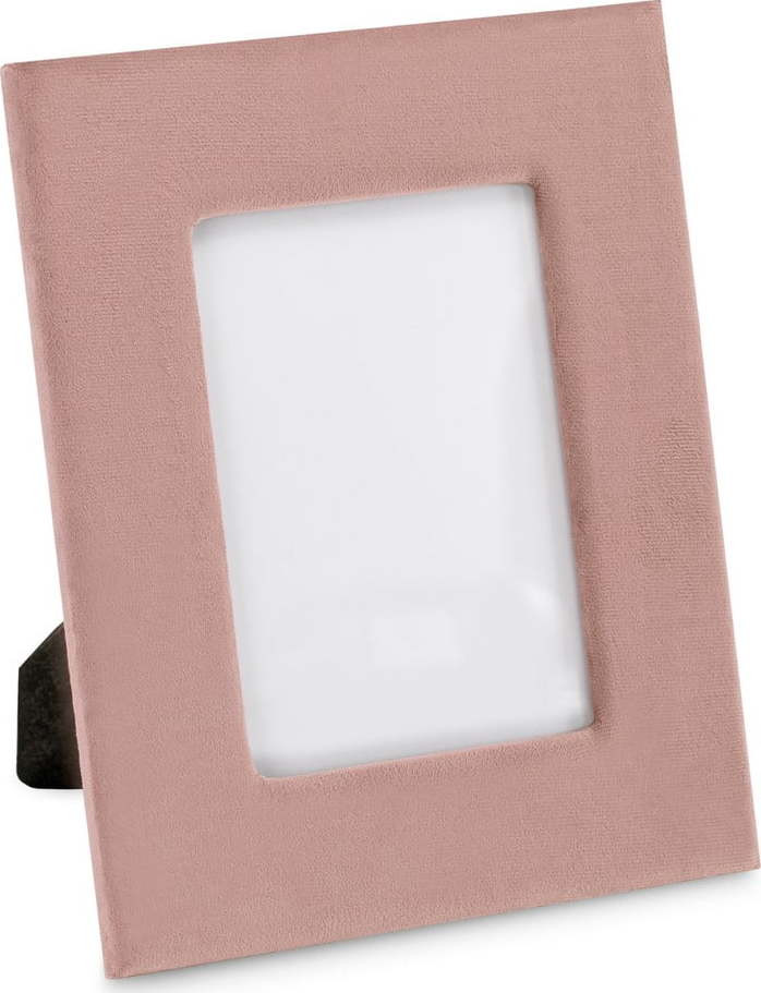 Růžový plastový stojací rámeček 21x26 cm Velvo – Restilo