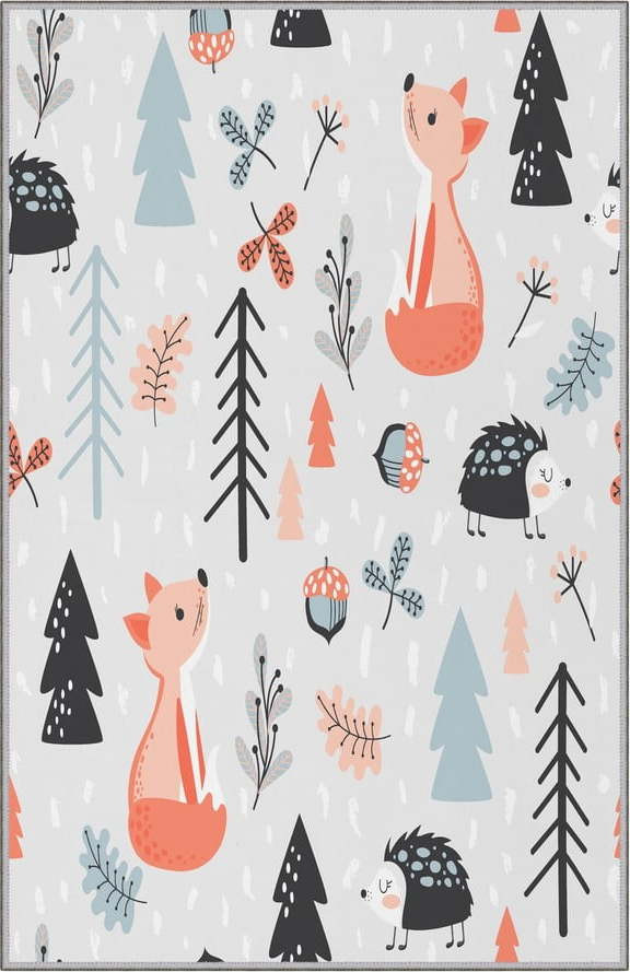 Dětský protiskluzový koberec Conceptum Hypnose Forest, 80 x 120 cm