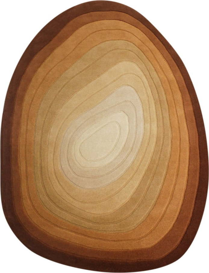 Vlněný koberec v cihlové barvě 160x230 cm Puddle Ombre Wool – Flair Rugs