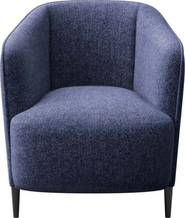 Tmavě modré křeslo Galbe – Ghado