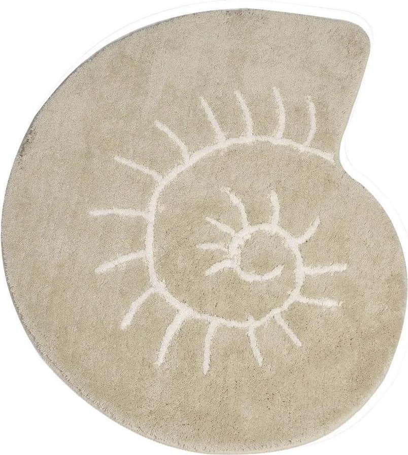 Béžová koupelnová předložka 90x90 cm Helix – Foutastic