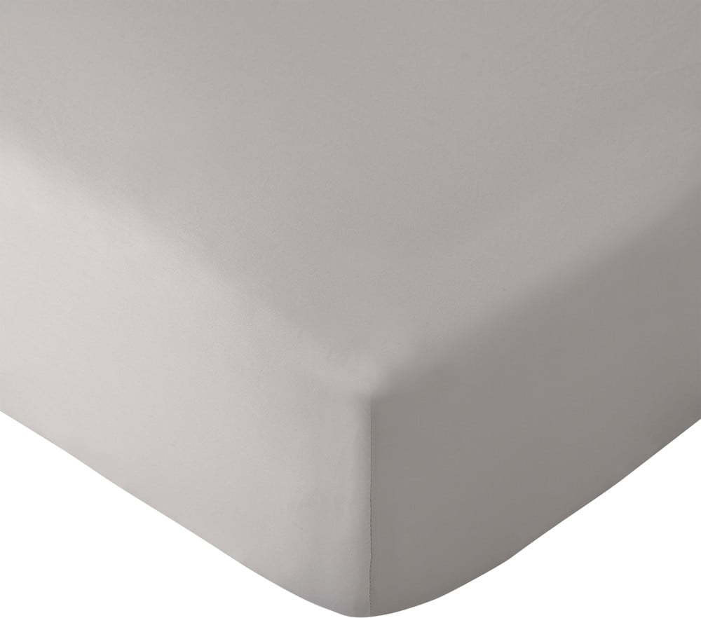 Šedé napínací prostěradlo z mikrovlákna 185x200 cm So Soft Easy Iron – Catherine Lansfield