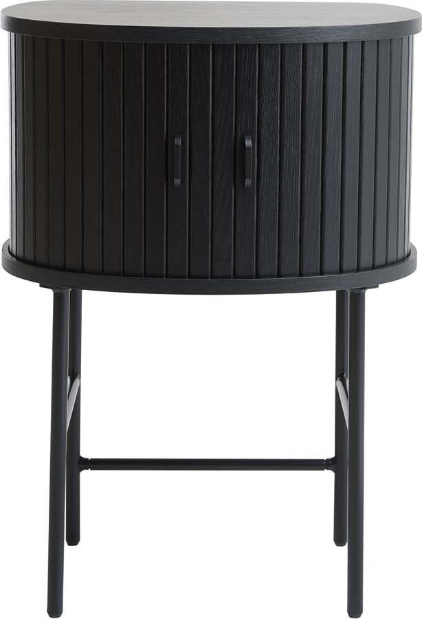 Černý noční stolek Nola – Unique Furniture