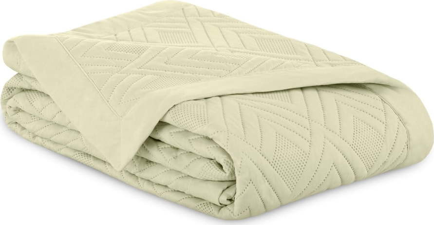 Béžový prošívaný přehoz z mikrovlákna 170x210 cm Ophelia – Restilo