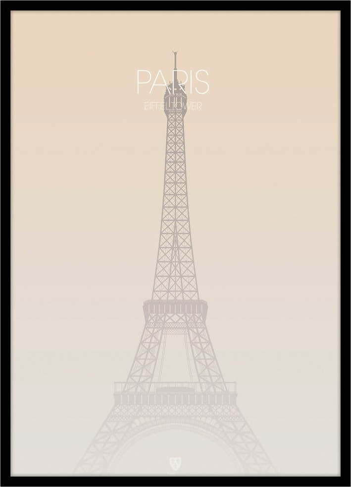 Obraz 50x70 cm Paris Eiffel Tower – Malerifabrikken