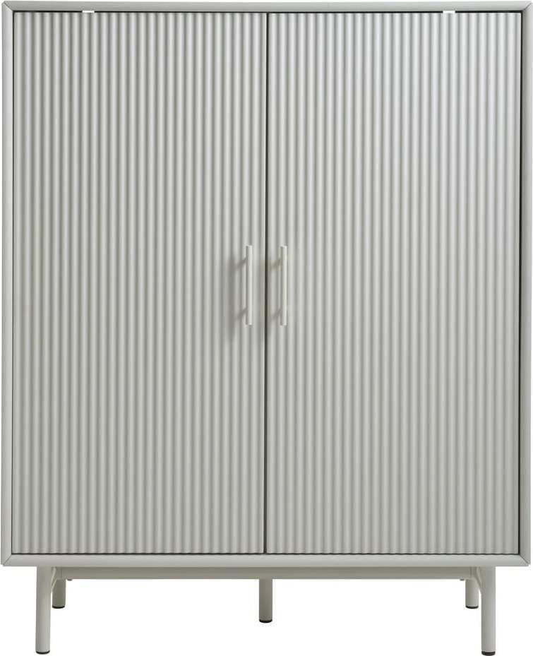 Šedá skříňka 100x125x40 cm Palma – Unique Furniture