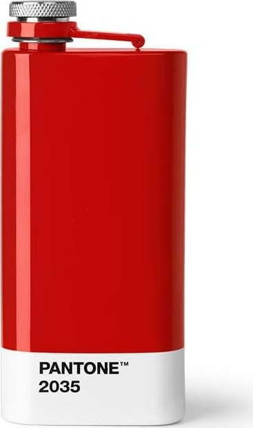 Červená nerezová placatka 150 ml Red 2035 – Pantone