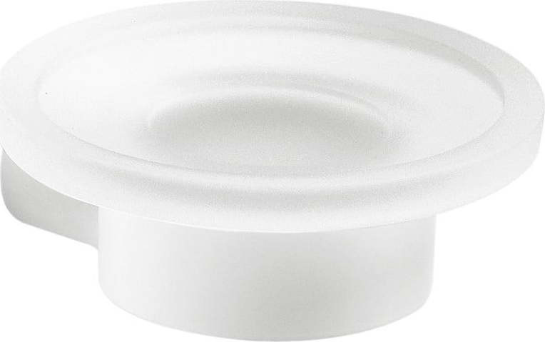 Bílá nástěnná skleněná mýdlenka Gedy Pirenei – Sapho