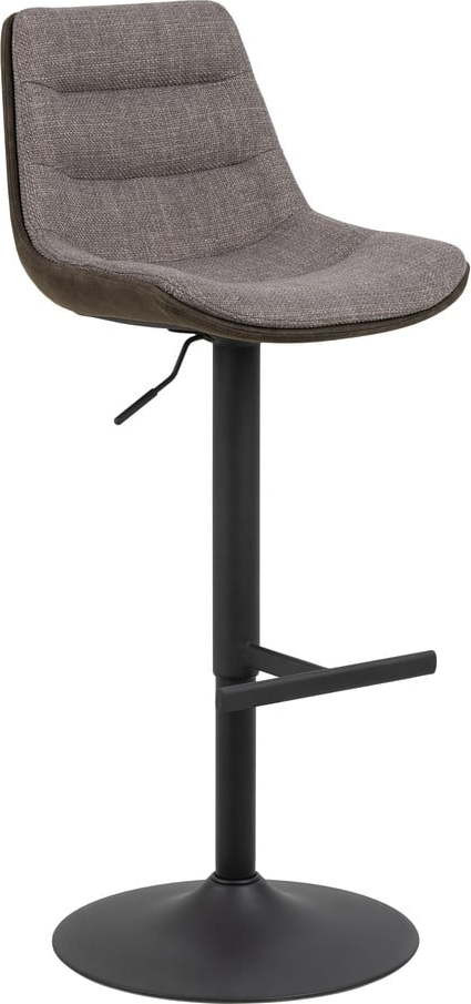 Šedá barová židle s nastavitelnou výškou (výška sedáku 86 cm) Adisa – Actona