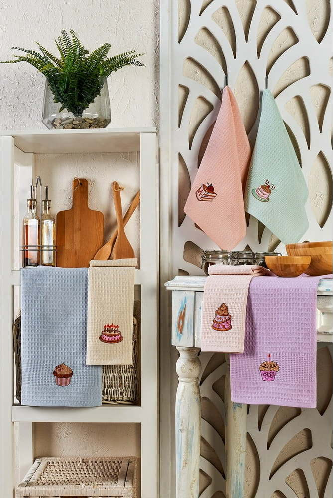 Bavlněné utěrky v sadě 6 ks 40x60 cm Cake – Foutastic