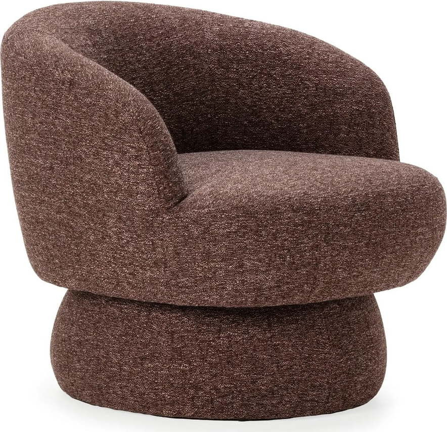 Fialovo-hnědé křeslo Dali – Marckeric