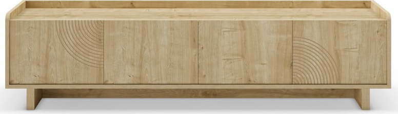 TV stolek v dekoru dubu v přírodní barvě 180x45x40 cm Daira – Marckeric