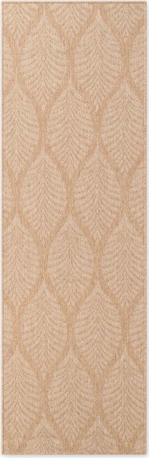 Vnitřní a venkovní běhoun v béžové a slonovinové barvě 80x250 cm Duet Liora – NORTHRUGS