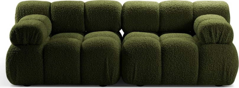 Zelená modulární pohovka z textilie bouclé 188 cm Bellis – Micadoni Home