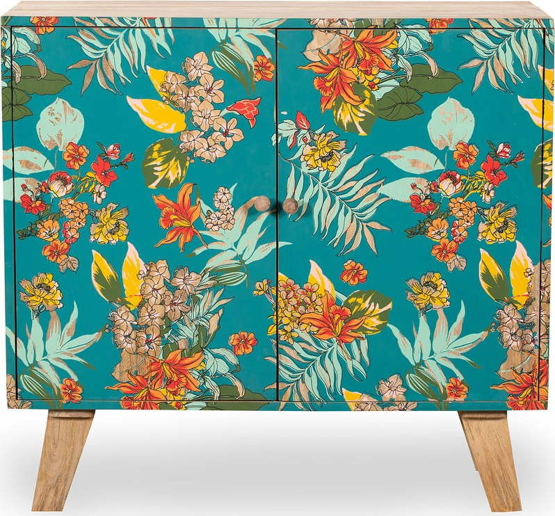 Skříňka v tyrkysovo-přírodní barvě 90x85x40 cm Reipur – Interia Home & Living