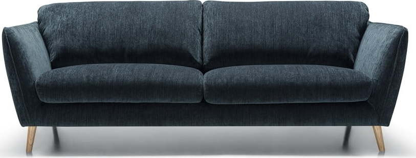 Modrá sametová pohovka 227 cm Stella – Sits