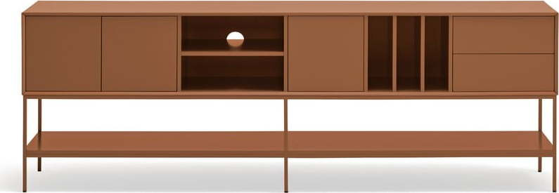 TV stolek v cihlové barvě 220x74x45 cm Platt – Teulat