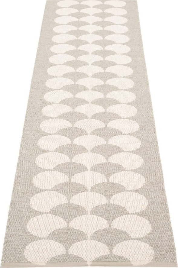 Krémový vnitřní a venkovní běhoun 70x250 cm Poppy Linen – Pappelina