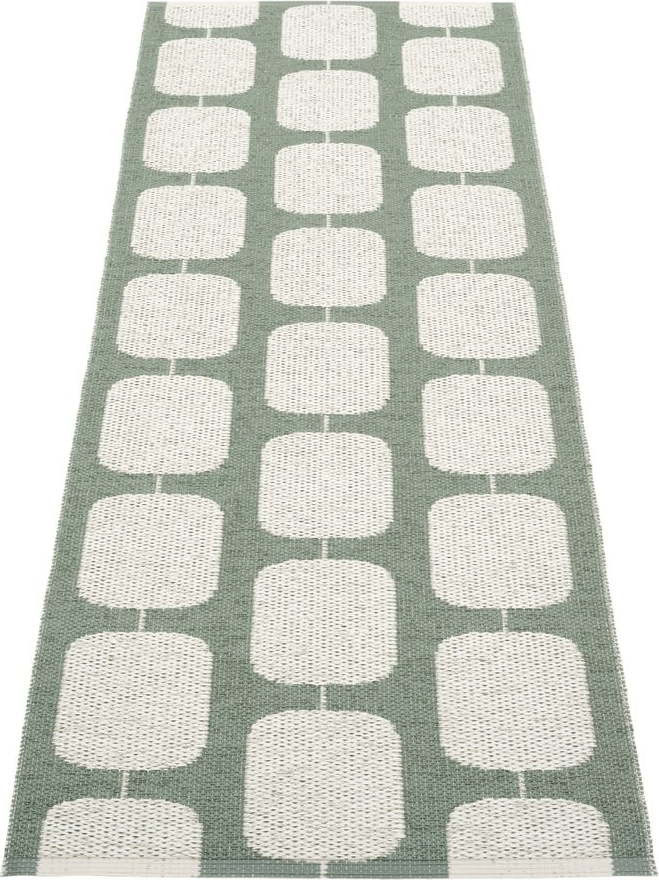 Zeleno-krémový vnitřní a venkovní běhoun 70x200 cm Sten Army – Pappelina