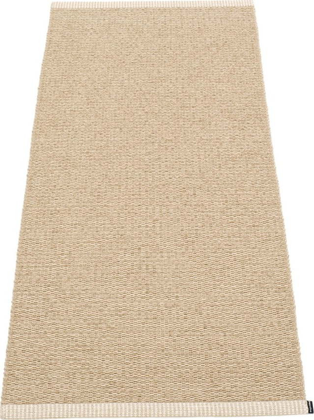 Béžový vnitřní a venkovní běhoun 60x150 cm Mono Light Nougat – Pappelina