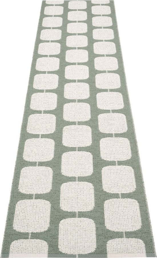 Zeleno-krémový vnitřní a venkovní běhoun 70x300 cm Sten Army – Pappelina