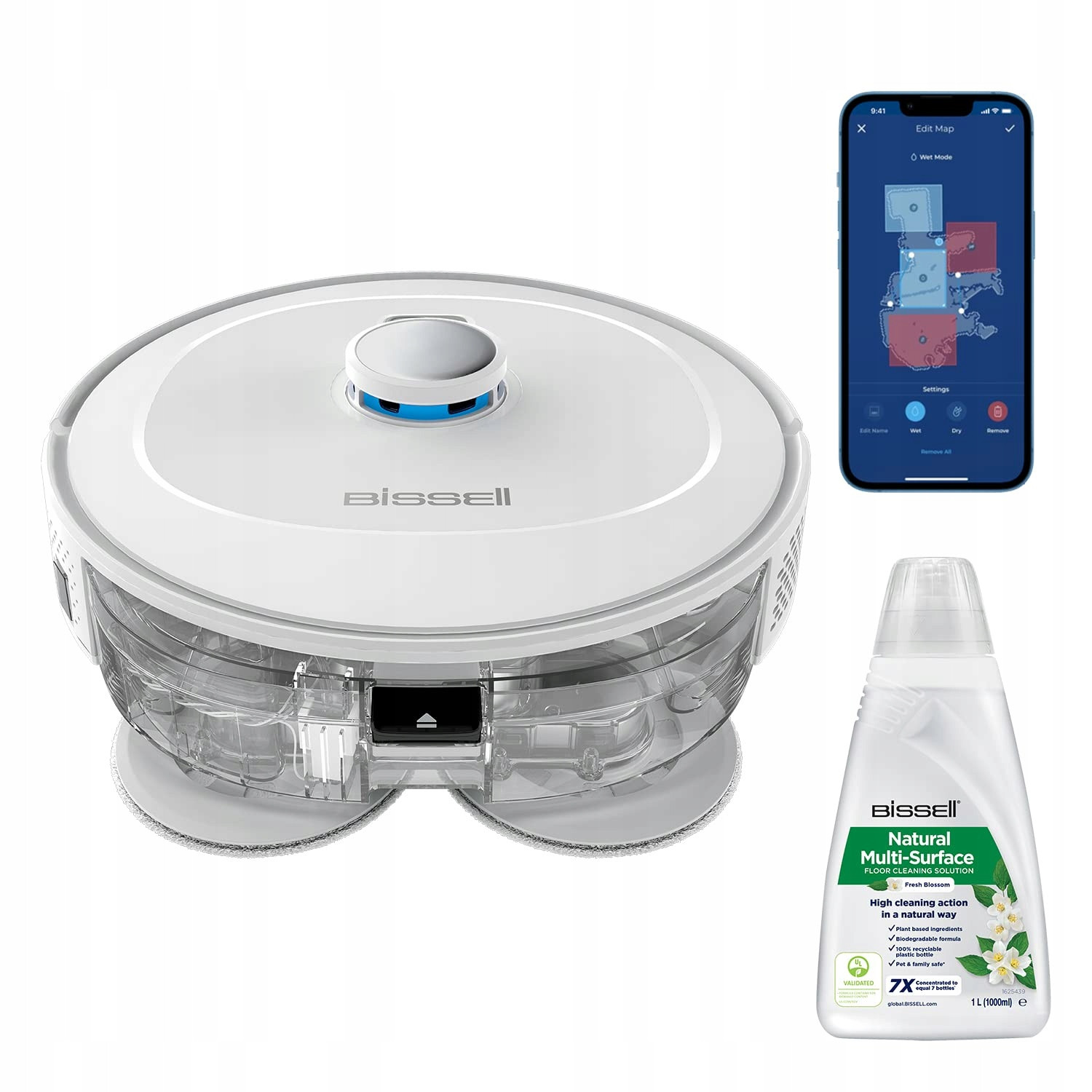 Uklízecí robot Bissell SpinWave R5 bílý vysavač mopovací vysavač