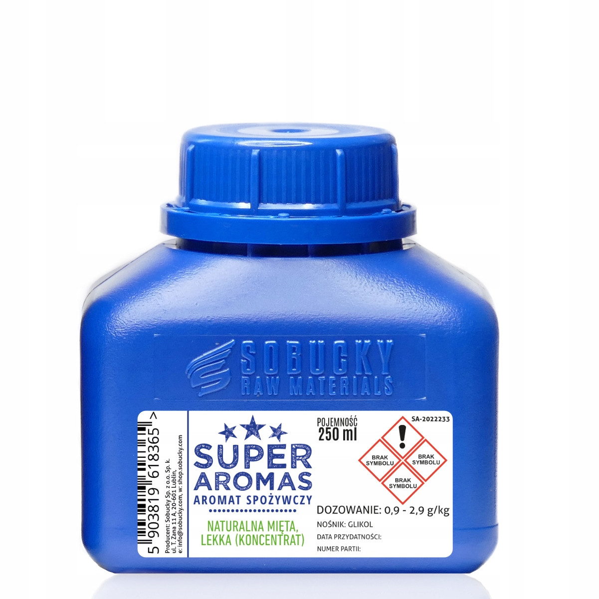 Aromas Potravinářské aroma Přírodní Máta Lehká (koncentrát) 250 ml