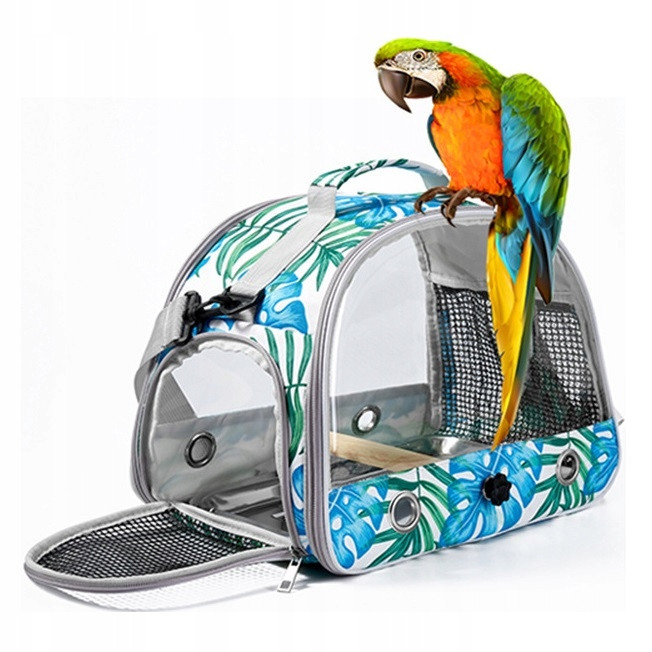 Přepravka Přepravní Taška Pro Papouška Ptáků Hlodavců Barevná