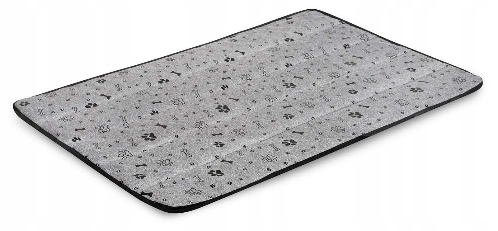 Pelíšek pro psa 80x60 cm, voděodolné kosti, černá barva