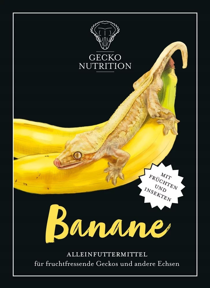 Gecko Nutrition ovocné krmivo pro plazy s příchutí banánu 50 g.