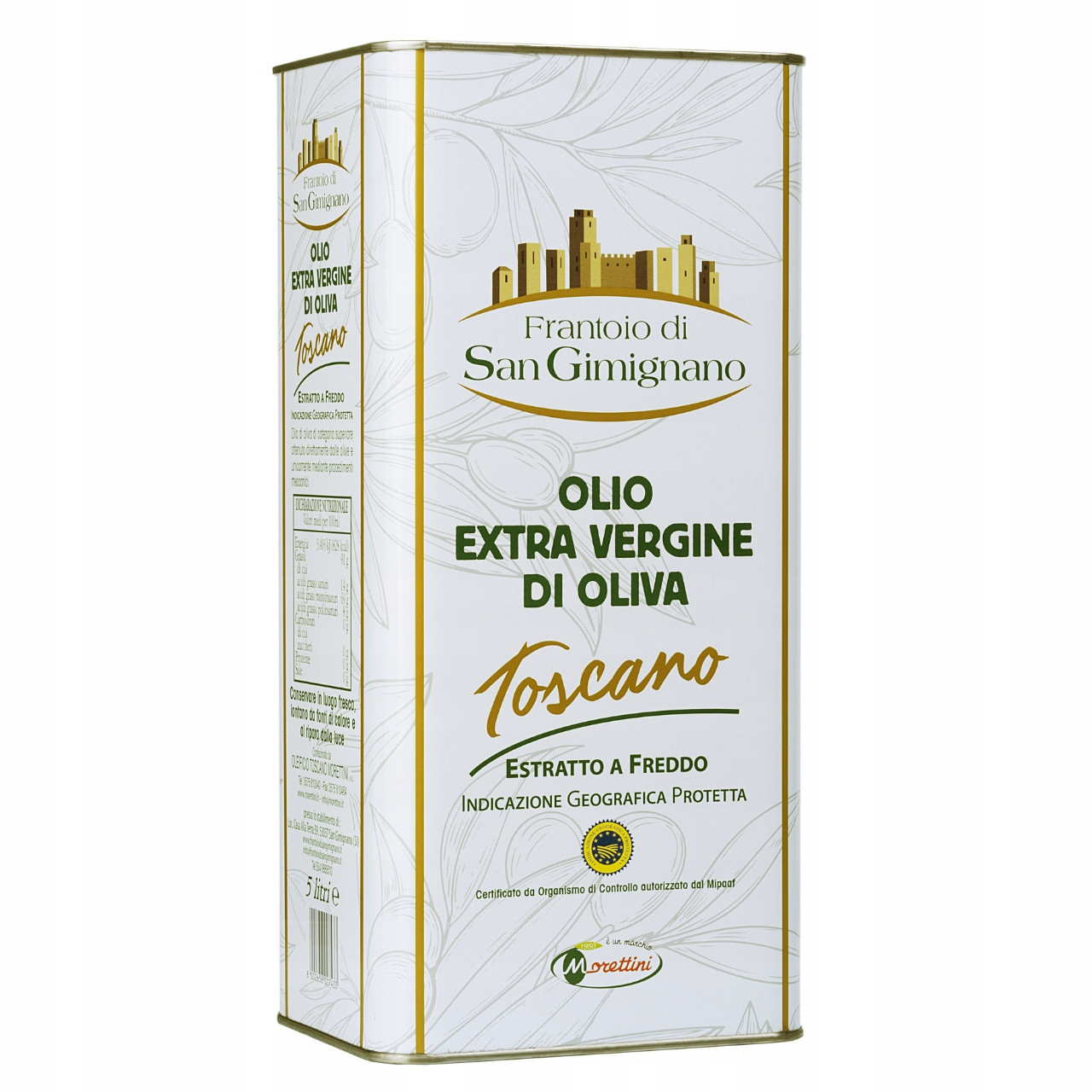 Morettini Frantoio di San Gimignano Olivový olej Extra Vergine Plechovka 5L Itálie