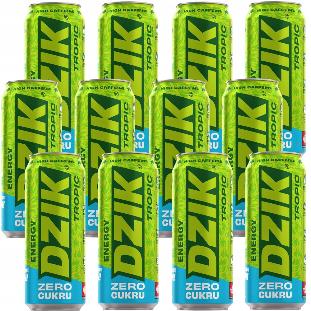 Wkdzik Divočák Energy Zero Kalorii 12 X 500ml Tropic Energie Soustředění