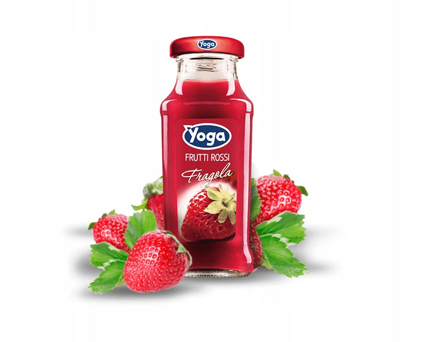 Jahodový nápoj 4,8 l (24 ks x 200 ml) Yoga