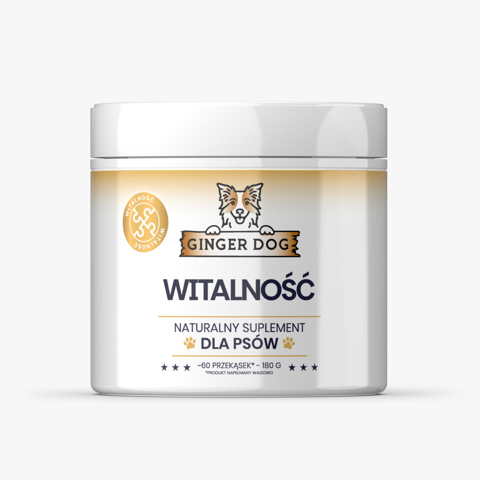 2 x doplněk stravy pro psa Ginger Dog Vitalita 180 g