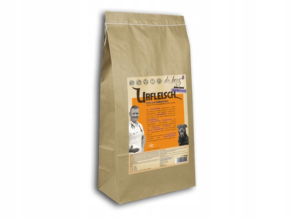 Suché krmivo pro psy Dr.Berg Urfleisch Kachna 10 kg