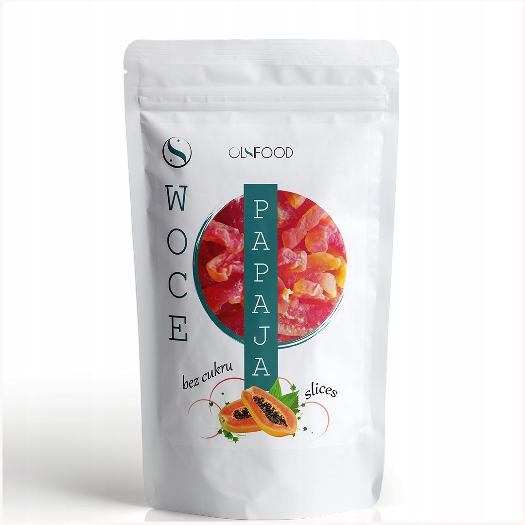 Sušená Papája Bez Cukru Přírodní| bez konzervantů SO2 1 Kg OlsiFood