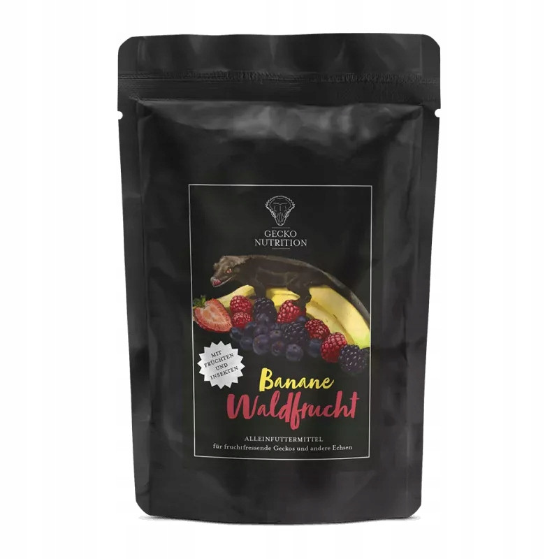 Ovocné krmivo pro plazy Gecko Nutrition banán a bobulové ovoce 50 g.