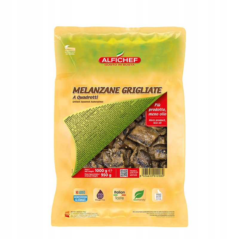 Lilek grilované kousky 1kg Alfichef