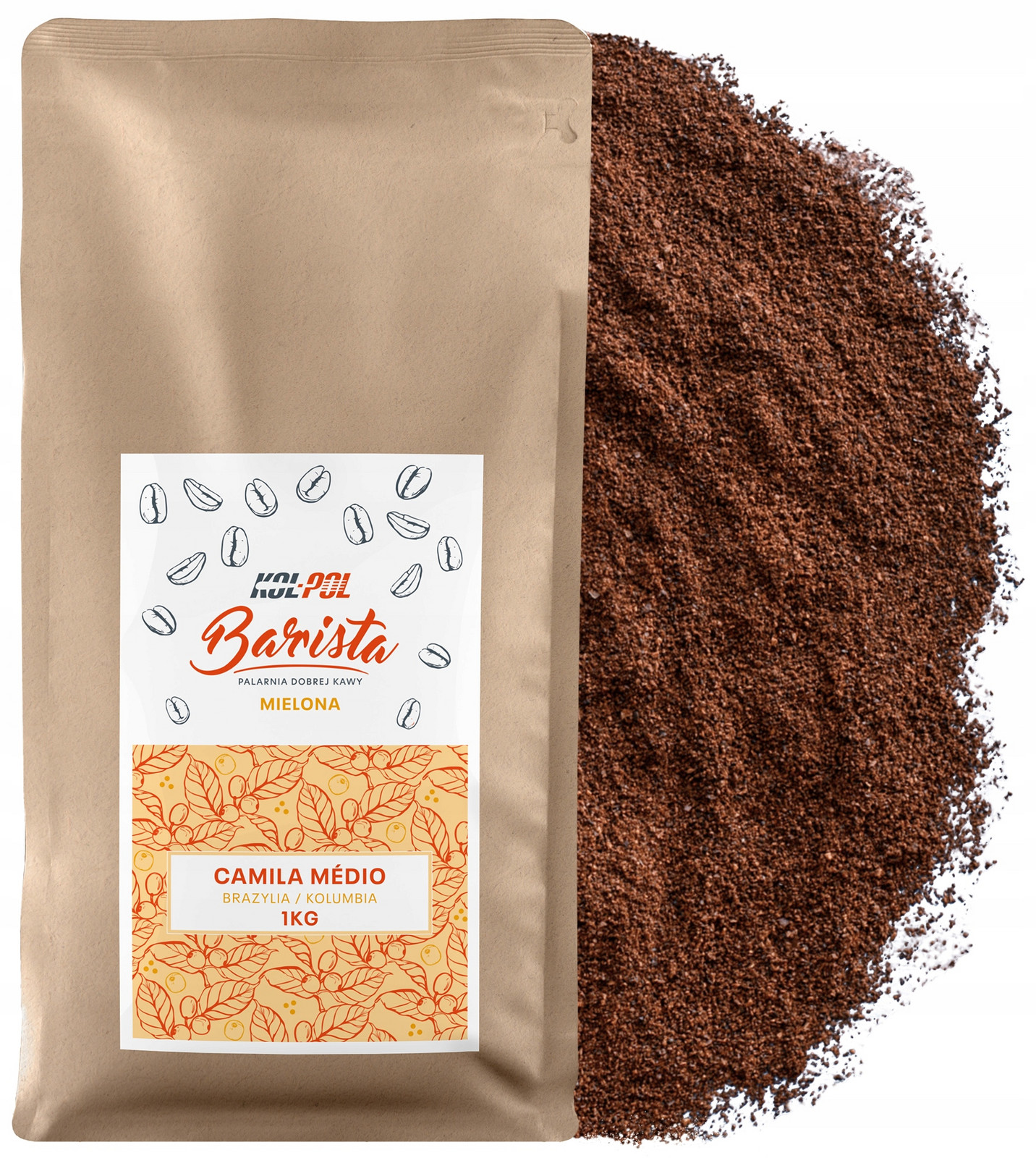 Mletá Káva 1 kg Káva 100% Čerstvě pražená Arabica Camila Medio x Kol-Pol