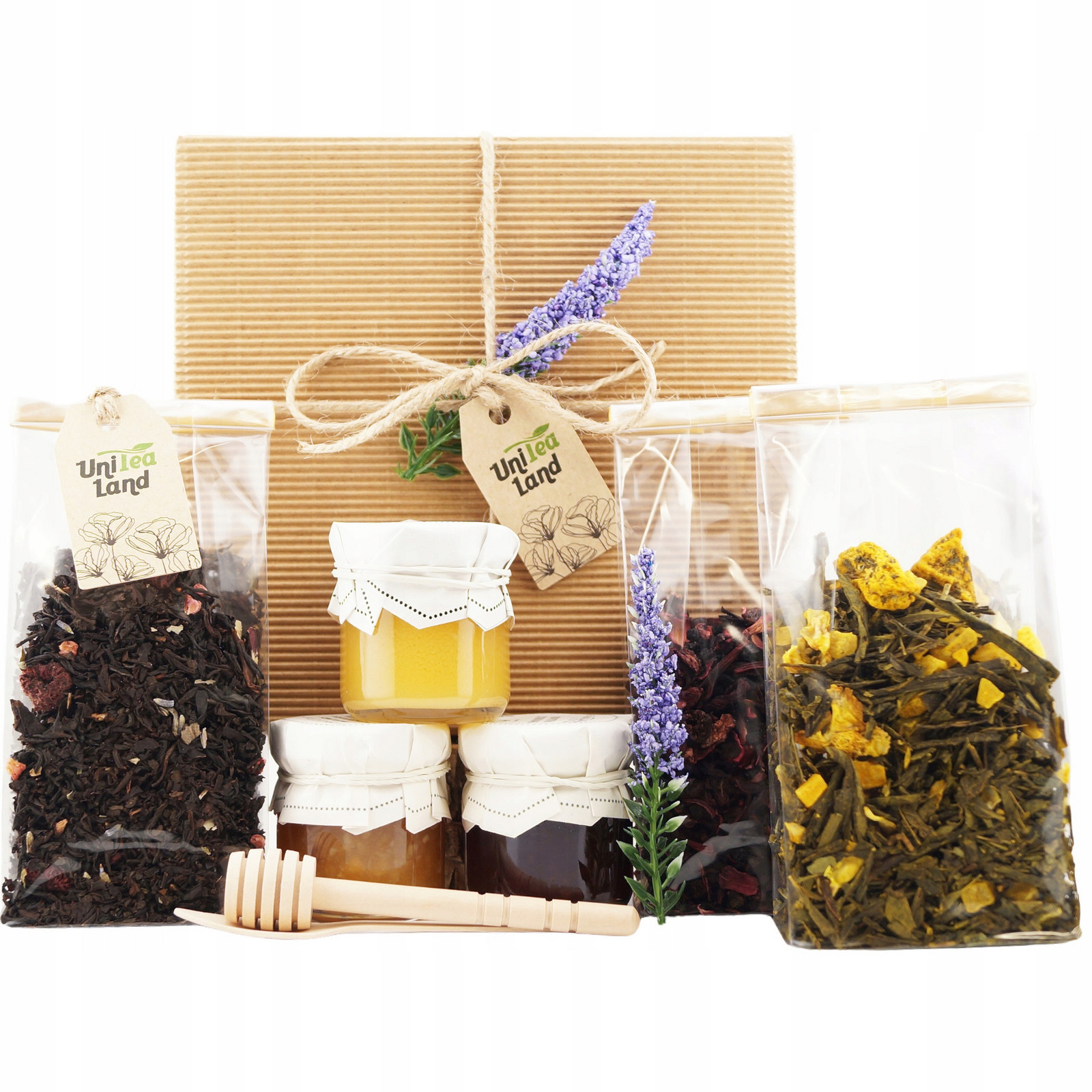 Dárková Sada s čajem a sladkostmi Krabička