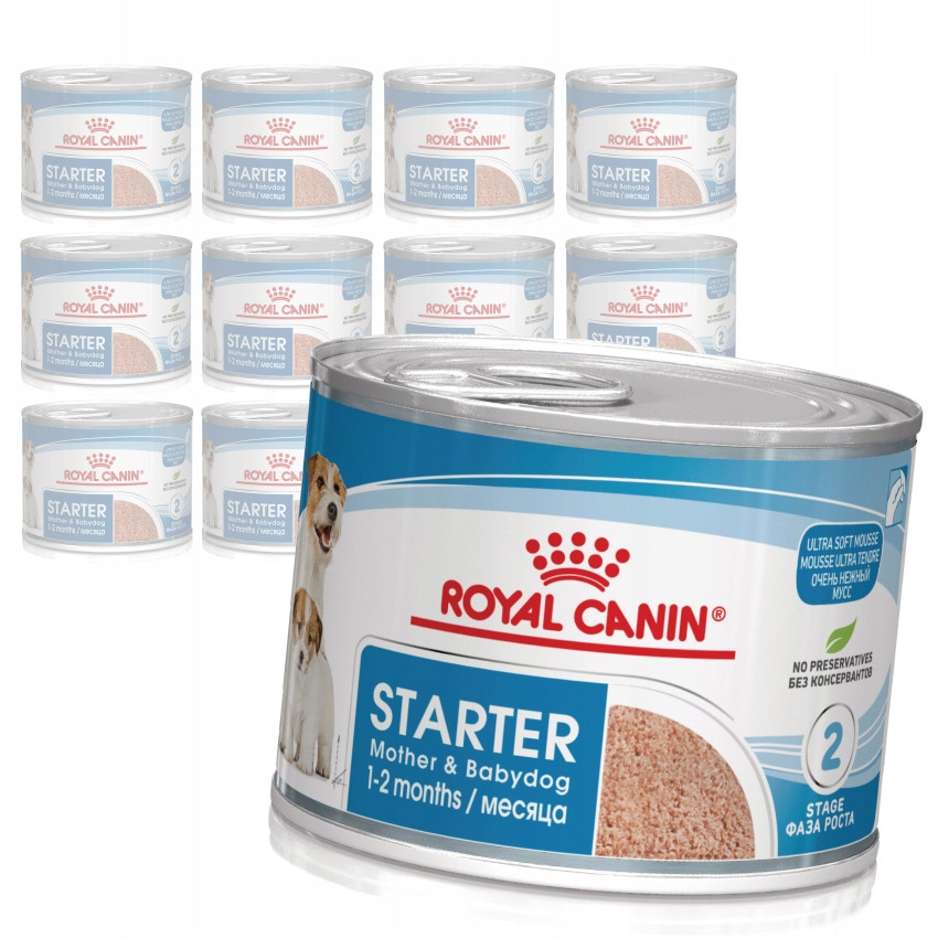 Royal Canin Starter Mousse Mother & Babydog 12x195g Krmivo Vlhké Mus