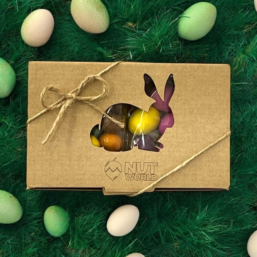 Nutworld.cz Dárková ořechová krabička 2x50g ZAJÍČEK